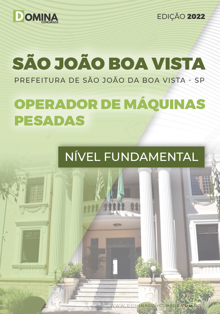 Apostila Pref São João Boa Vista 2002 Operador Máq. Pesadas