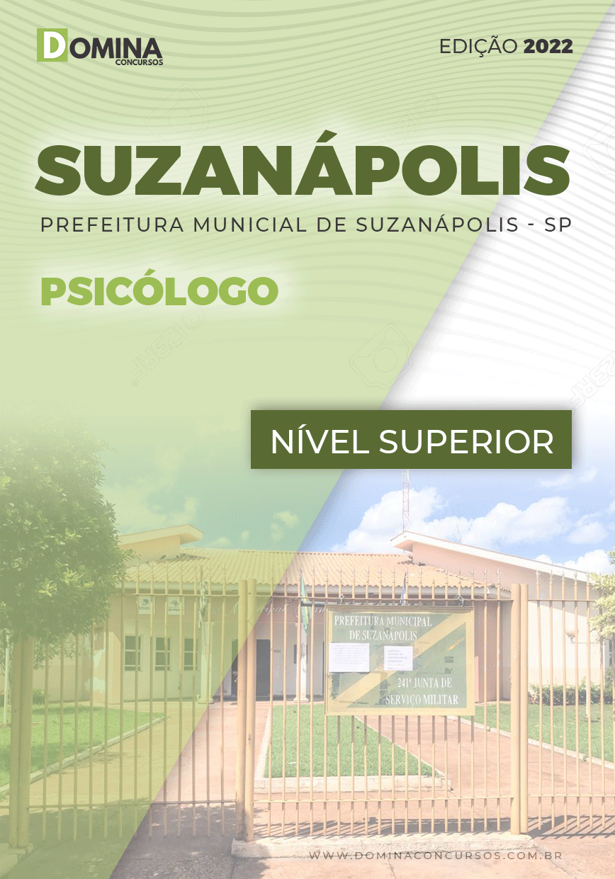 Apostila Digital Pref Suzanápolis SP 2022 Psicólogo