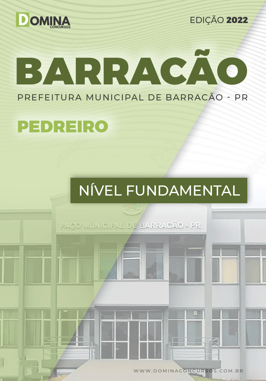 Apostila Concurso Pref Barracão PR 2022 Pedreiro