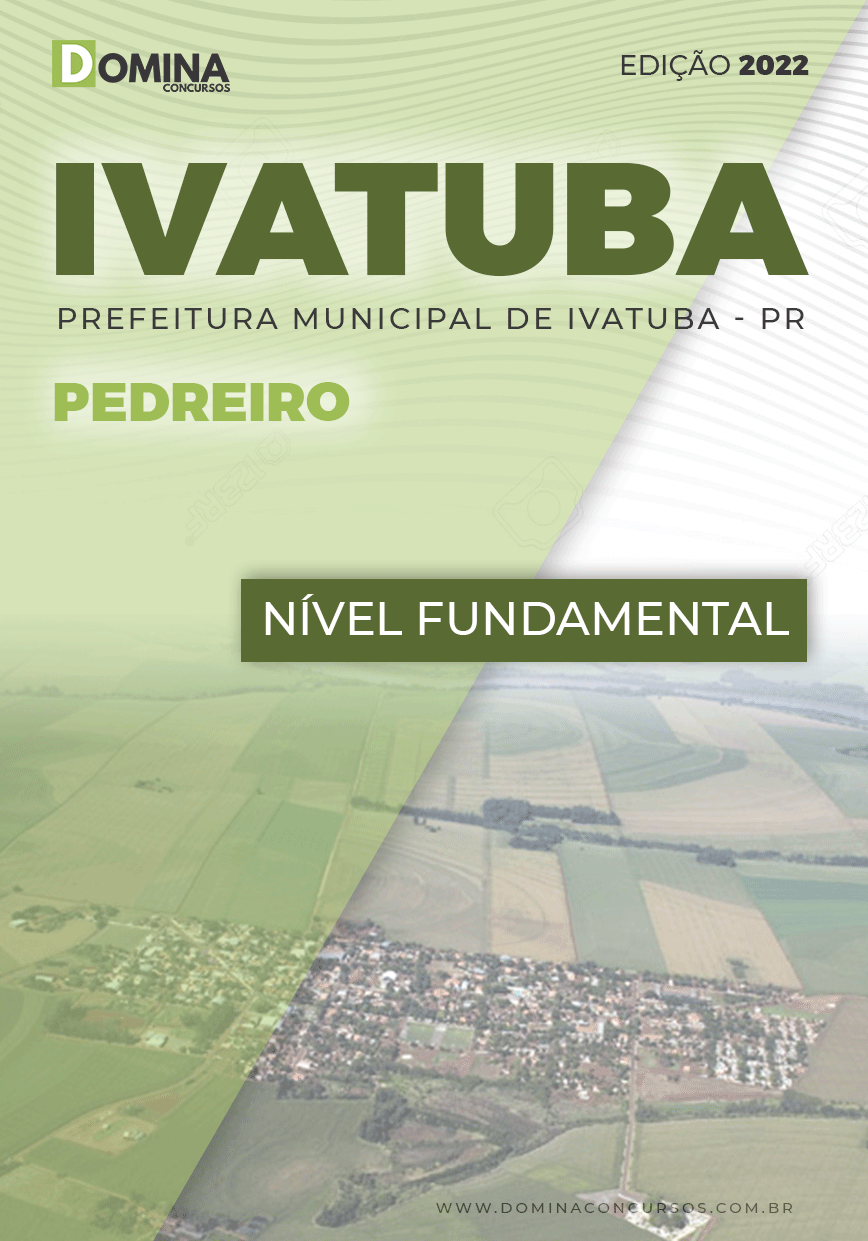 Apostila Digital Concurso Pref Ivatuba PR 2022 Pedreiro