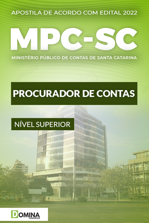 Apostila Concurso MPC SC 2022 Procurador Contas