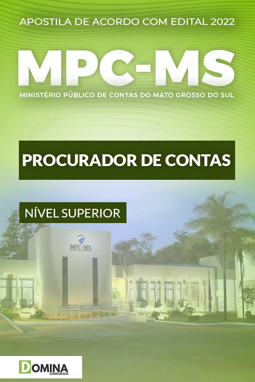 Apostila MPC MS 2022 Procurador Contas Substituto