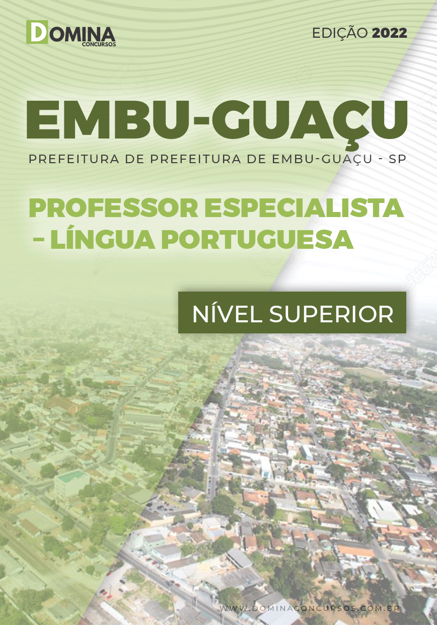 Apostila Pref Embu Guaçu SP 2022 Professor Língua Portuguesa