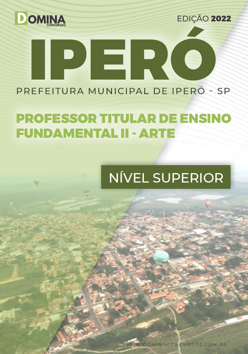 Apostila Pref Iperó SP 2022 Prof. Titular Ensino Fund. II Arte