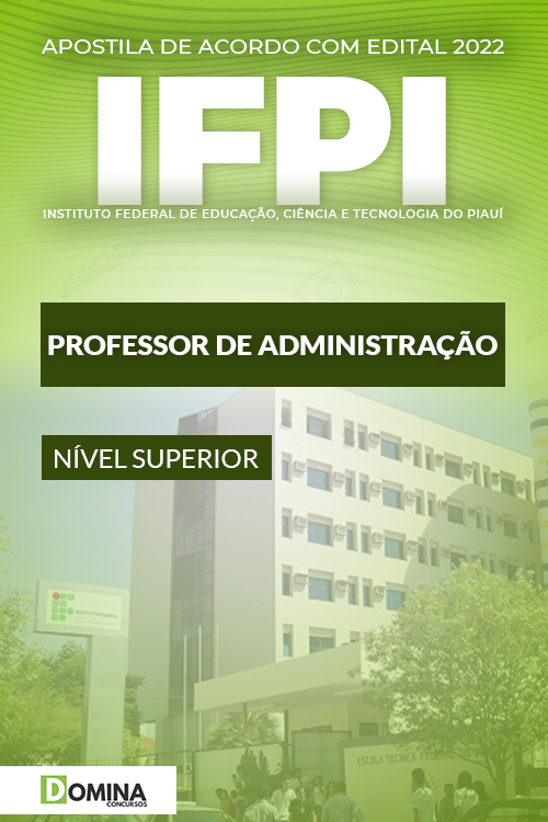 Apostila Concurso IFPI 2022 Professor Administração