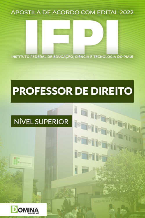 Apostila Digital Concurso Púbico IFPI 2022 Professor Direito