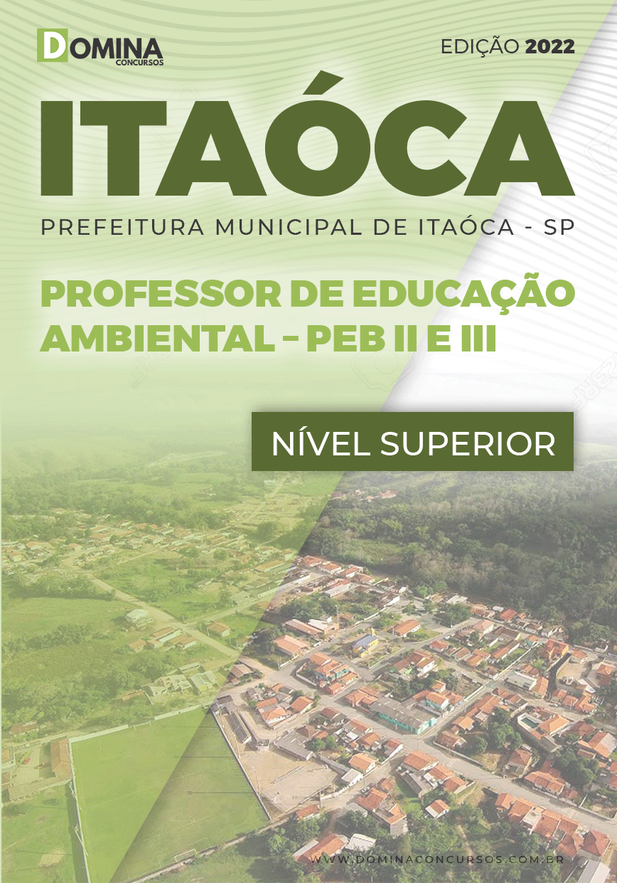 Apostila Pref Itaoca SP 2022 Professor Educação Ambiental