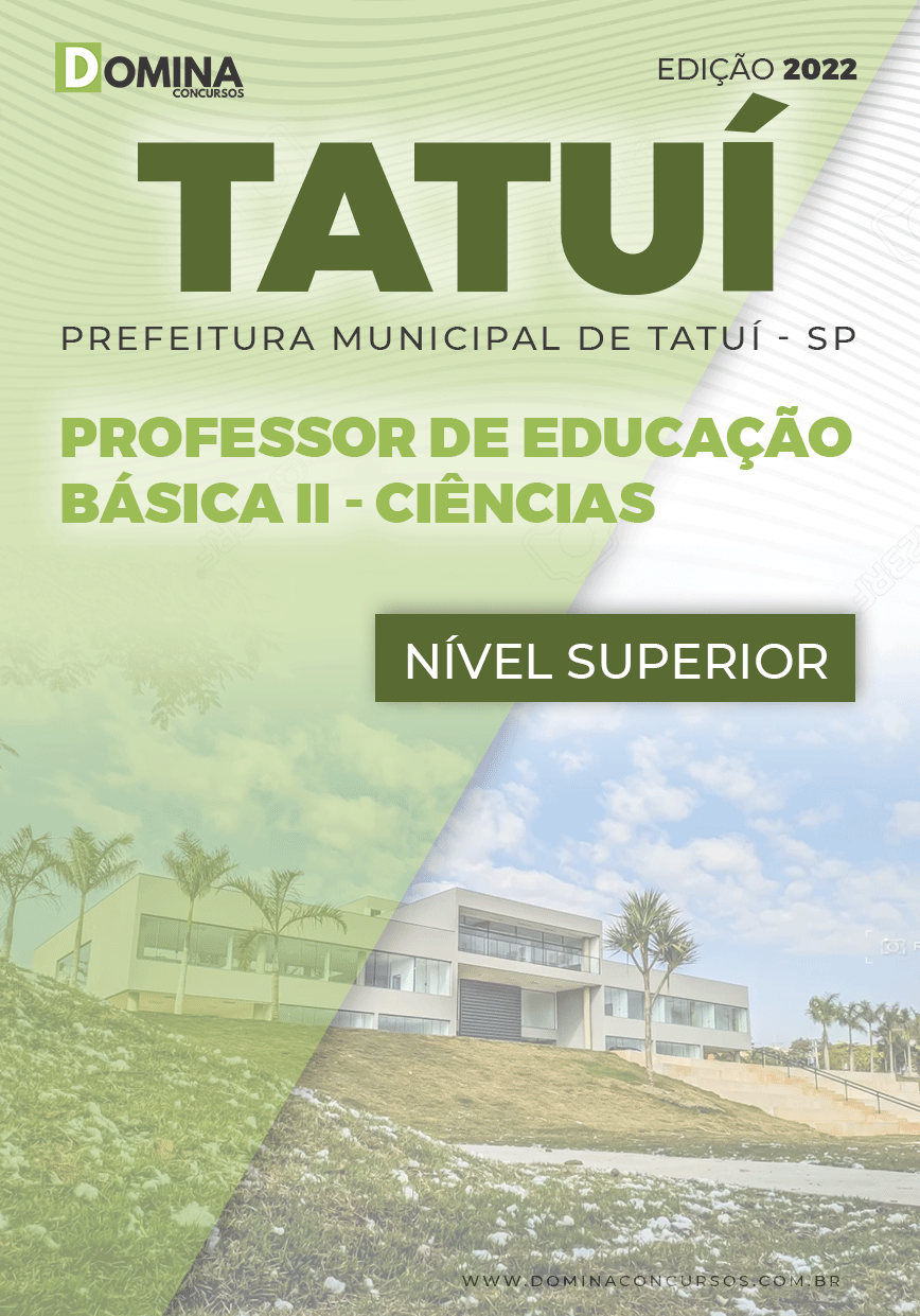 Apostila Pref Tatuí SP 2022 Professor Educação Básica II Ciências