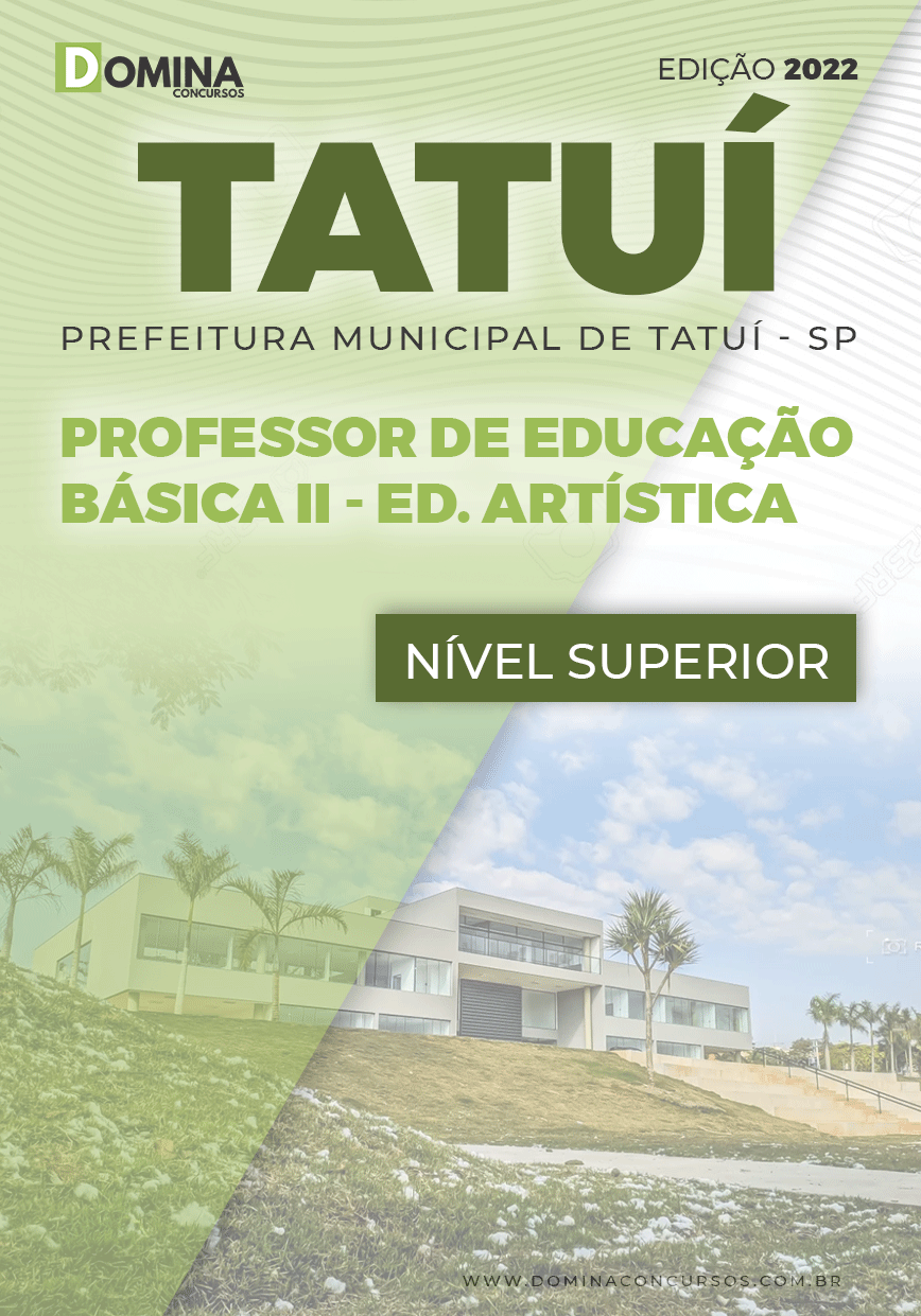 Apostila Pref Tatuí SP 2022 Prof. Educação Básica II Educação Artística