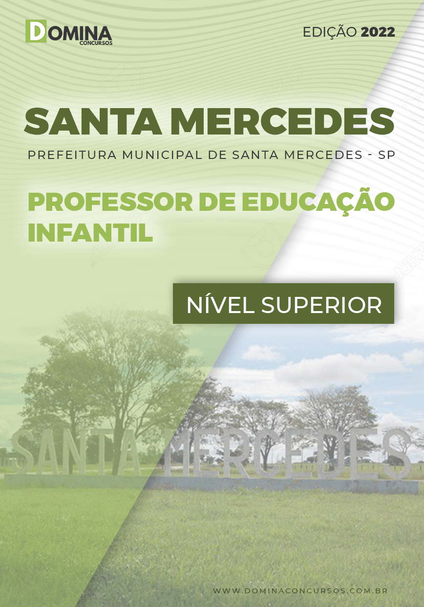 Apostila Pref Santa Mercedes SP 2022 Professor Educação Infantil