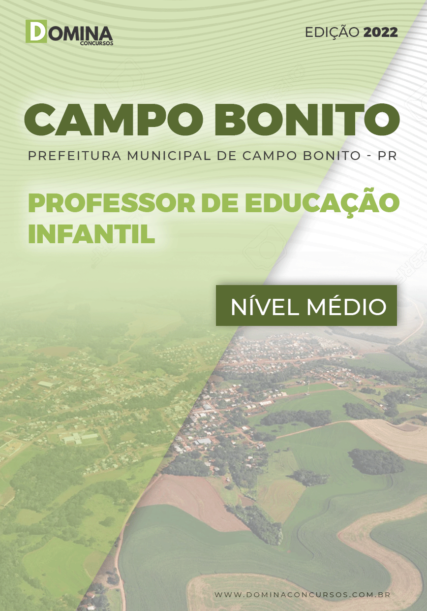 Apostila Pref Campo Bonito PR 2022 Professor Educação Infantil