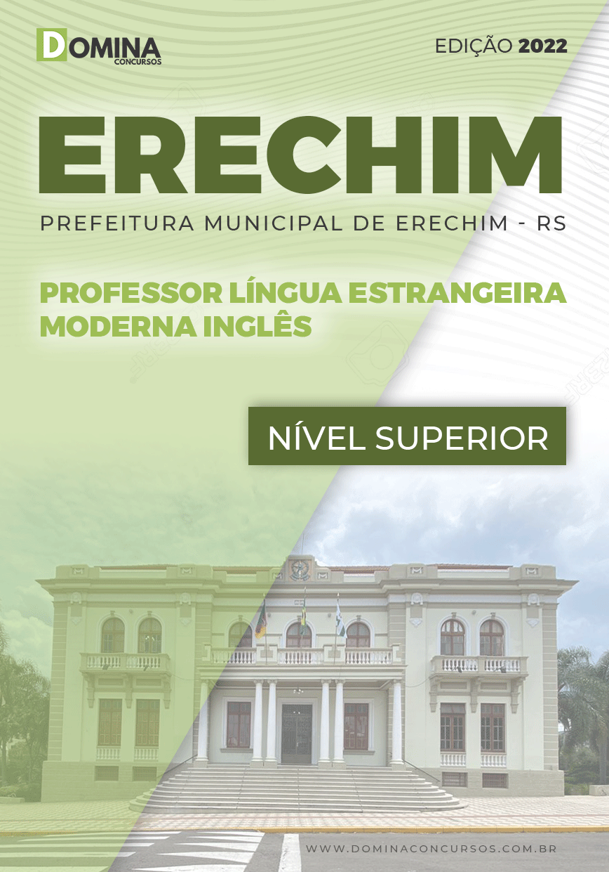 Apostila Pref Erechim RS 2022 Professor Língua Inglesa
