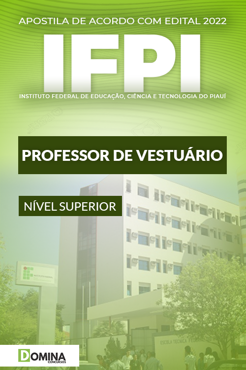 Apostila Digital Concurso IFPI 2022 Professor Vestuário