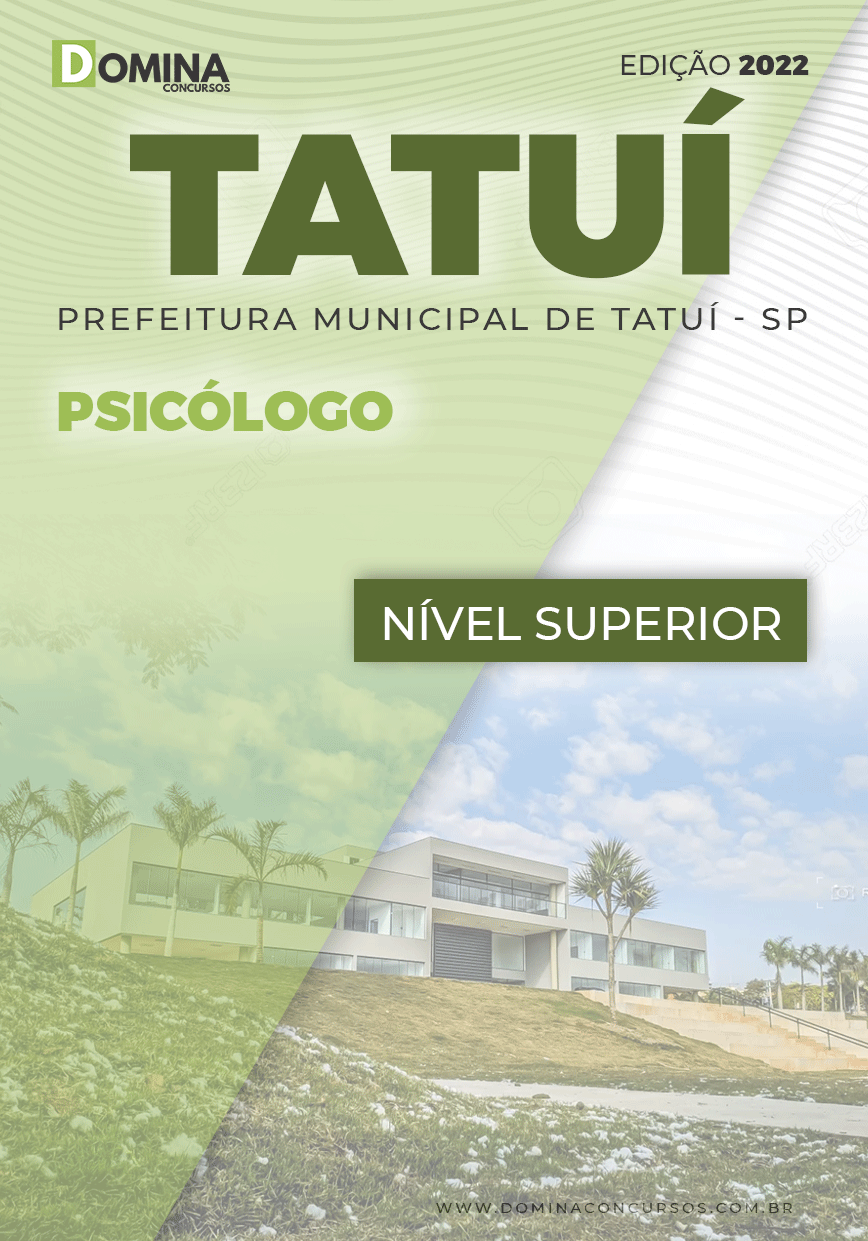 Apostila Digital Concurso Pref Tatuí SP 2022 Psicólogo