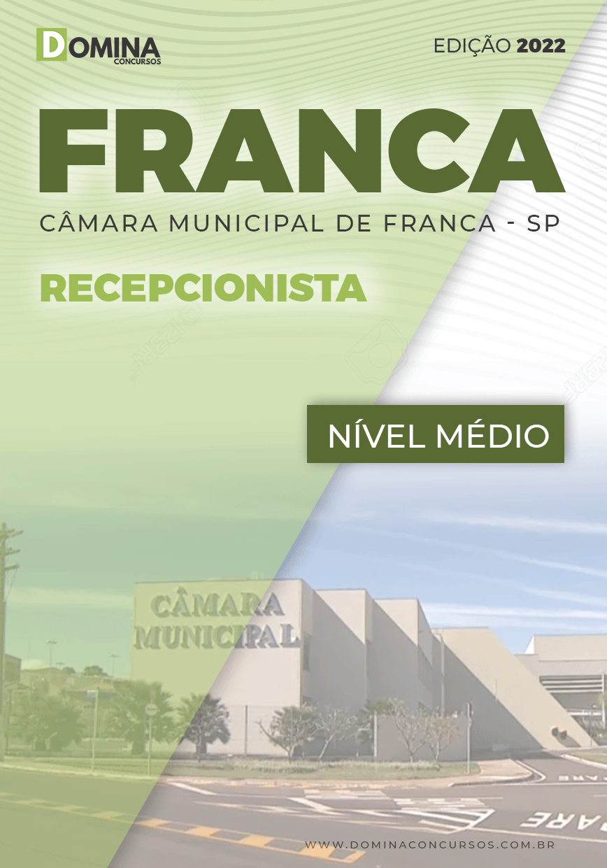 Apostila Concurso Câmara Franca SP 2022 Recepcionista