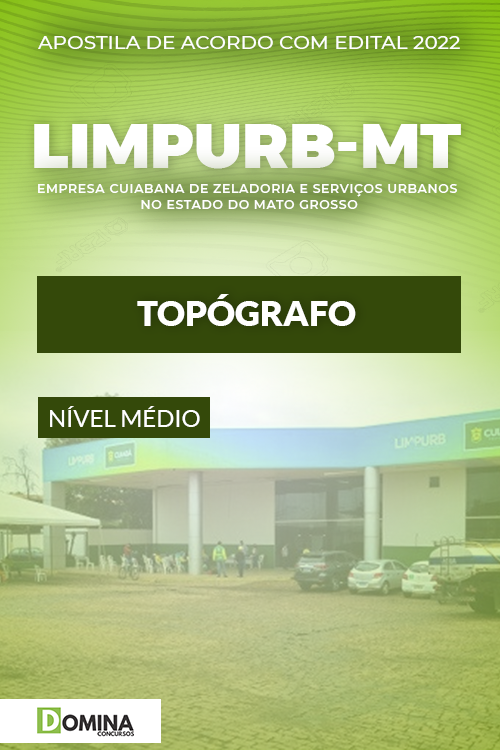 Apostila Concurso LIMPURB Cuiabá MT 2022 Topógrafo