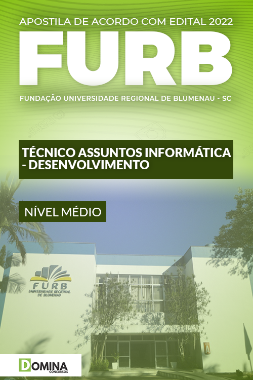 Apostila FURB SC 2022 Téc. Assuntos Informática Desenvolvimento