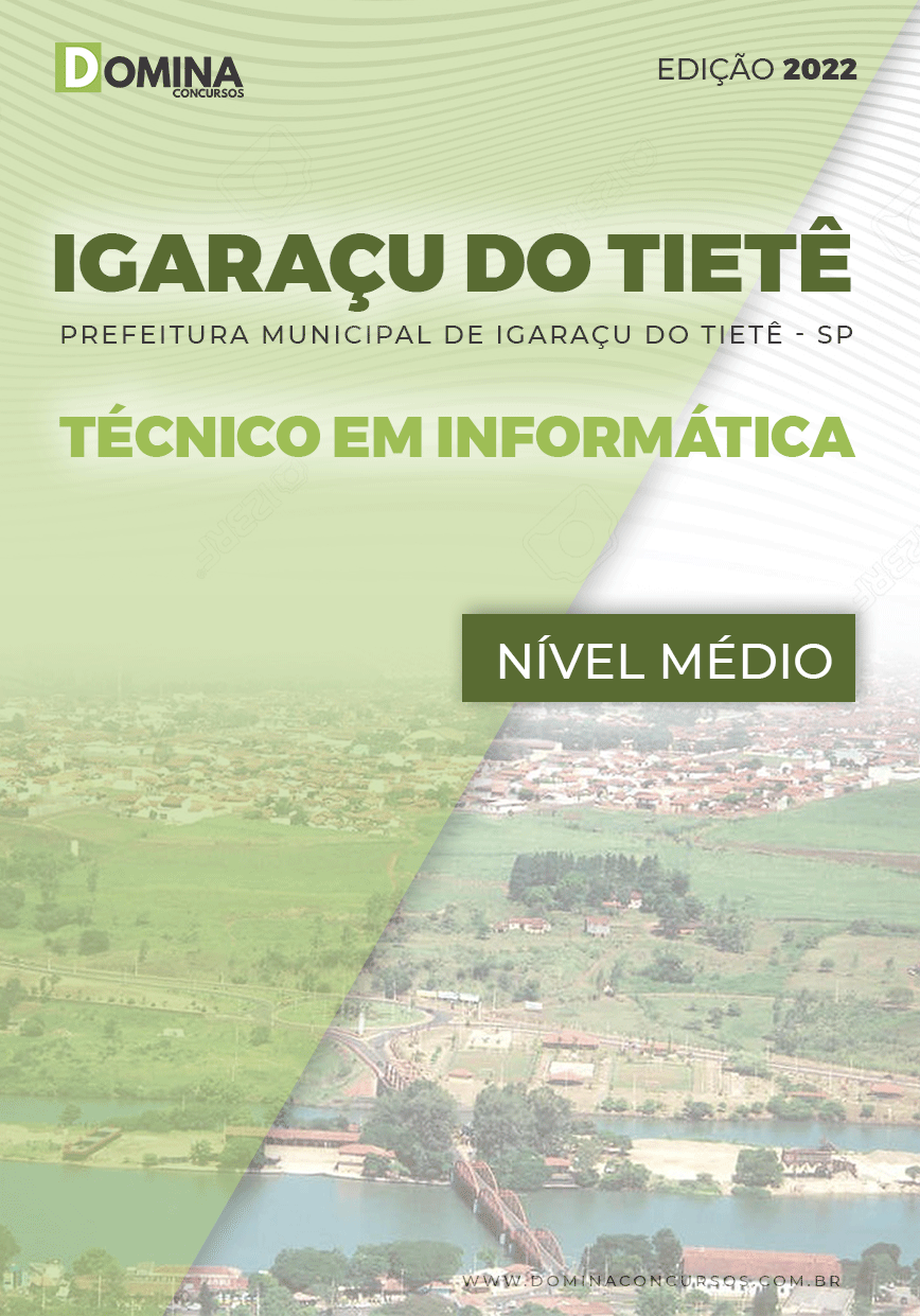 Apostila Pref Igaraçu Tietê SP 2022 Técnico Informática