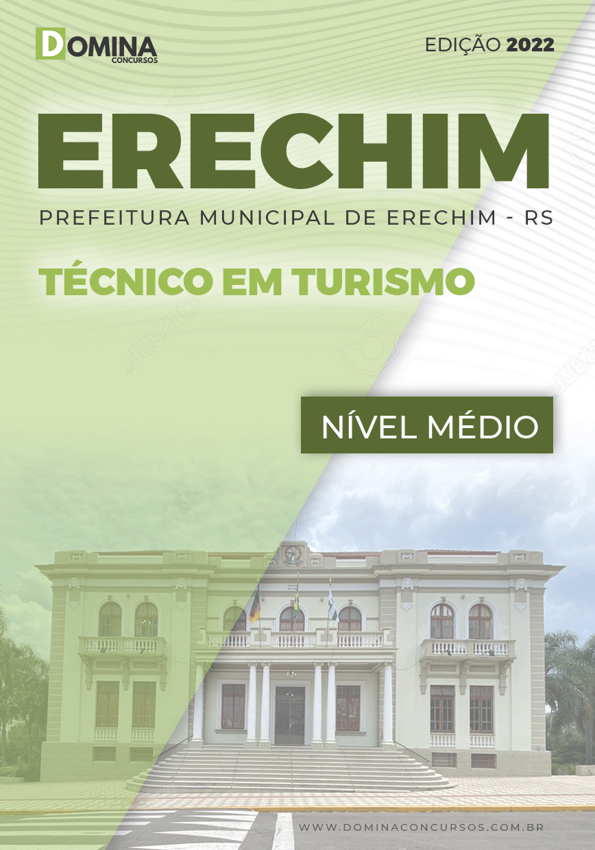 Apostila Digital Pref Erechim RS 2022 Técnico Turismo