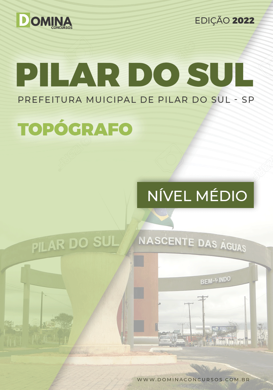 Apostila Digital Concurso Pref Pilar Sul SP 2022 Topógrafo