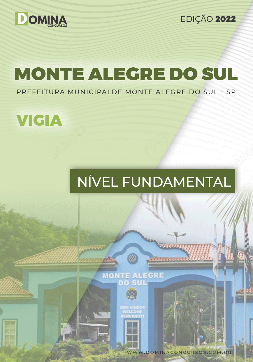 Apostila Digital Pref Monte Alegre Sul SP 2022 Vigia