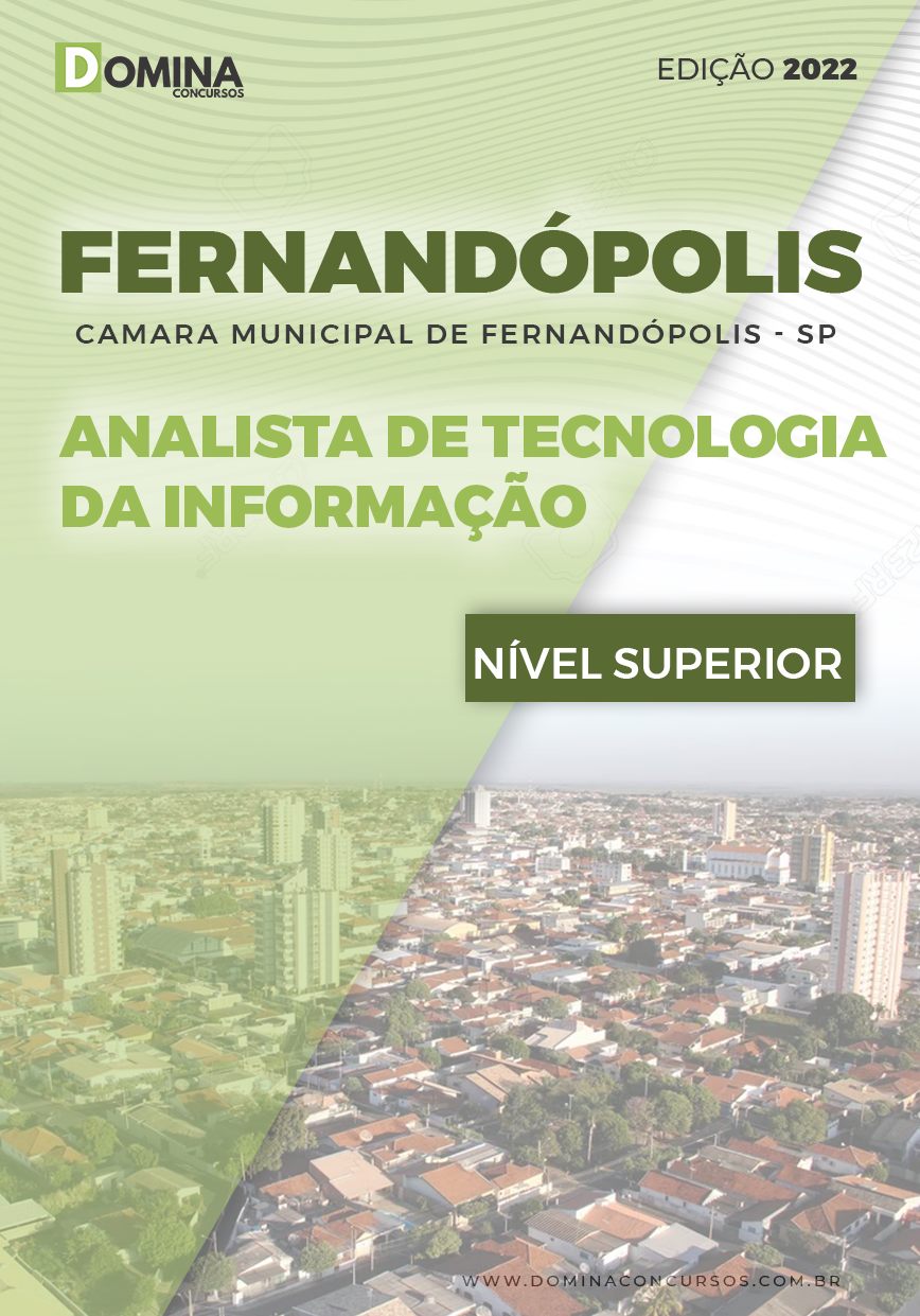 Apostila Câmara Fernandópolis SP 2022 Analista Tecn. Informação