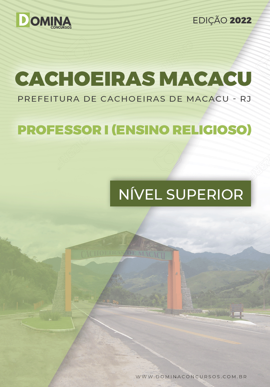 Apostila Pref Cachoeira Macacu RJ 2022 Professor Ensino Religioso
