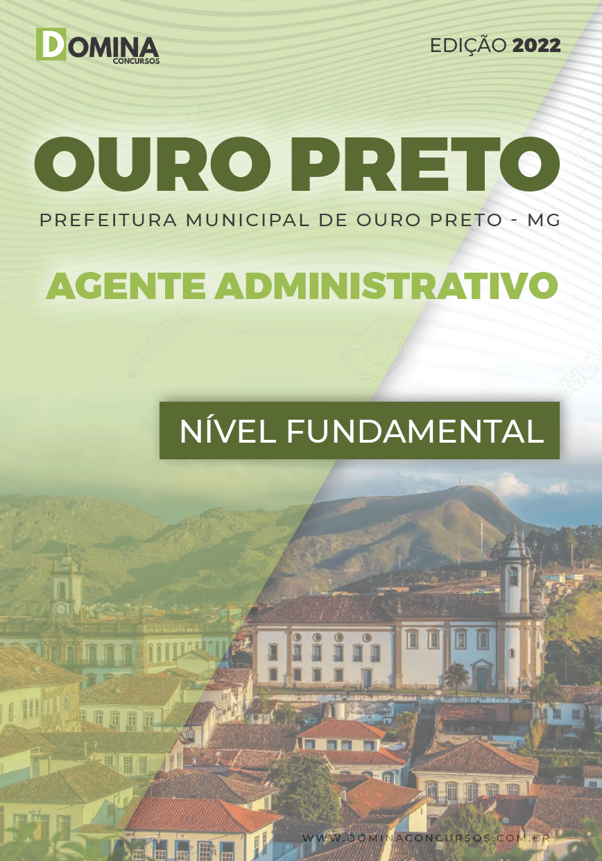 Apostila Pref Ouro Preto MG 2022 Agente Administrativo
