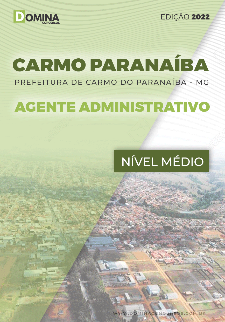 Apostila Pref Carmo Paranaíba MG 2022 Agente Administrativo