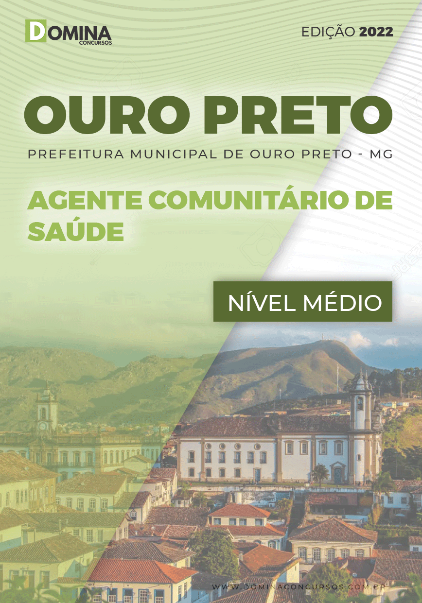 Apostila Pref Ouro Preto MG 2022 Agente Comunitário Saúde
