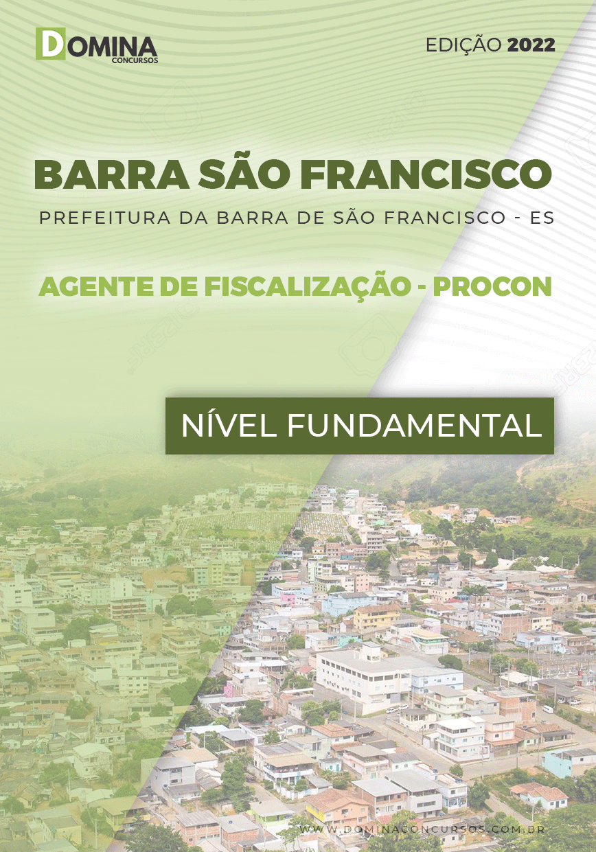 Apostila Pref Barra São Francisco ES 2022 Agente Fiscalização Procon