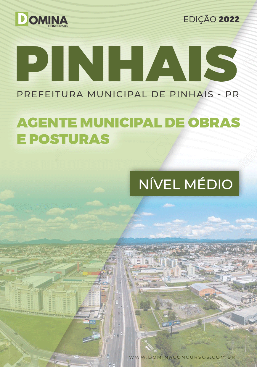 Apostila Pref Pinhais PR 2022 Agente Municipal Obras Posturas