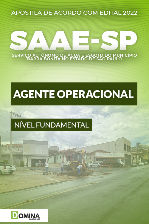 Apostila SAAE Barra Bonita SP 2022 Agente Operacional