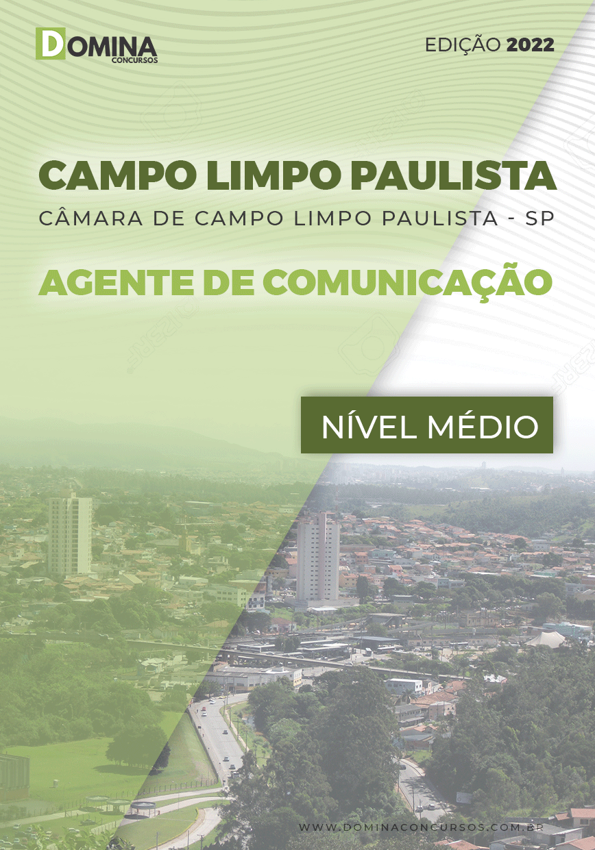 Apostila Câmara Campo Limpo Paulista SP 2022 Agente Comunicação