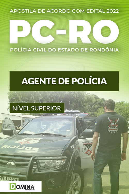 Apostila Digital Concurso PC RO 2022 Agente Polícia