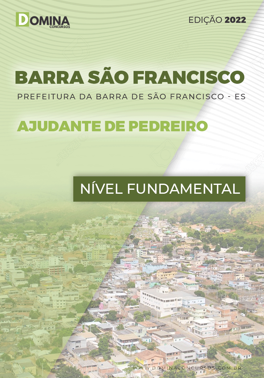 Apostila Pref Barra São Francisco ES 2022 Ajudante Pedreiro