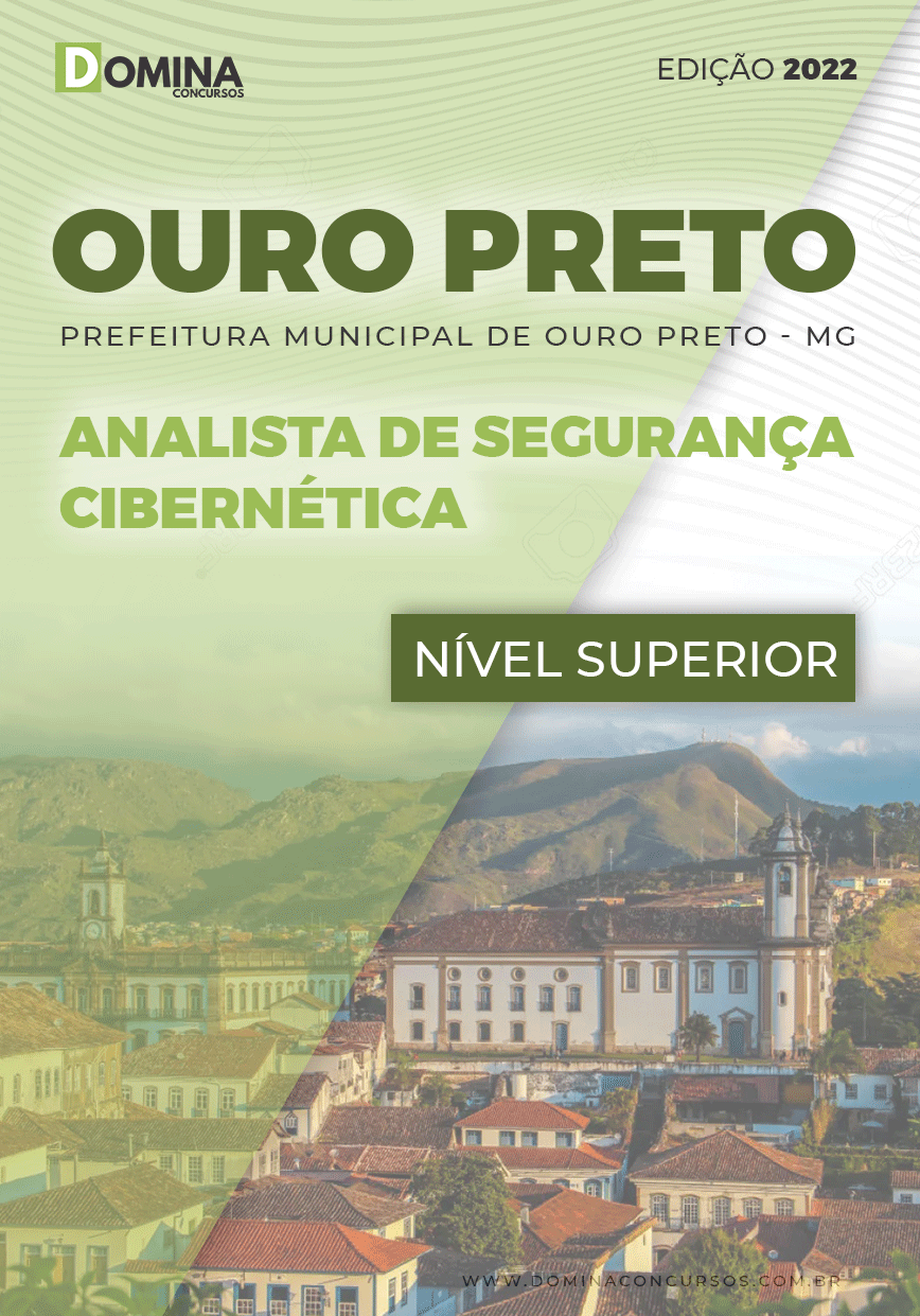 Apostila Pref Ouro Preto MG 2022 Analista Segurança Cibernética