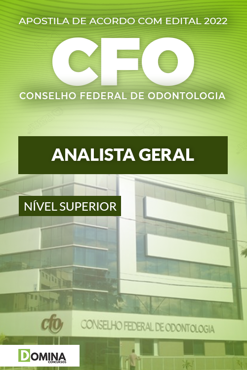 Apostila Digital Concurso Público CFO 2022 Analista Geral