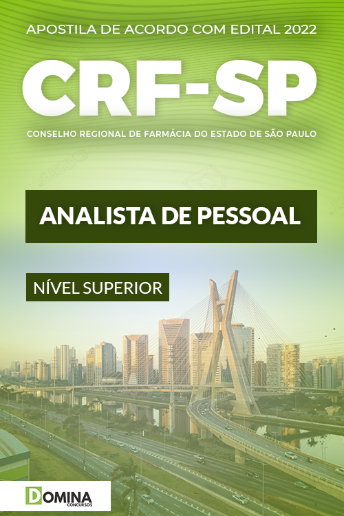 Apostila Digital Concurso CRF SP 2022 Analista Pessoal