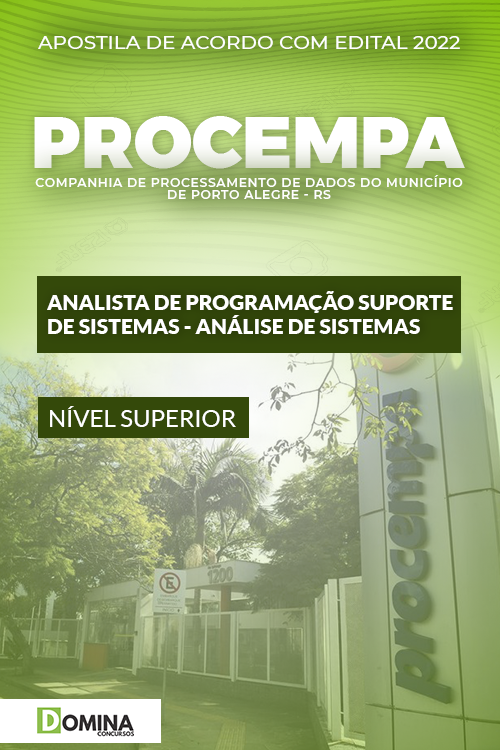 Apostila PROCEMPA RS 2022 Analista Programação Analise Sistema