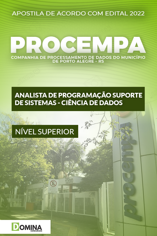 Apostila PROCEMPA RS 2022 Analista Programação Ciências Dados
