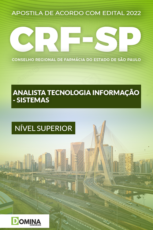 Apostila CRF SP 2022 Analista Tecnologia Informação Sistemas