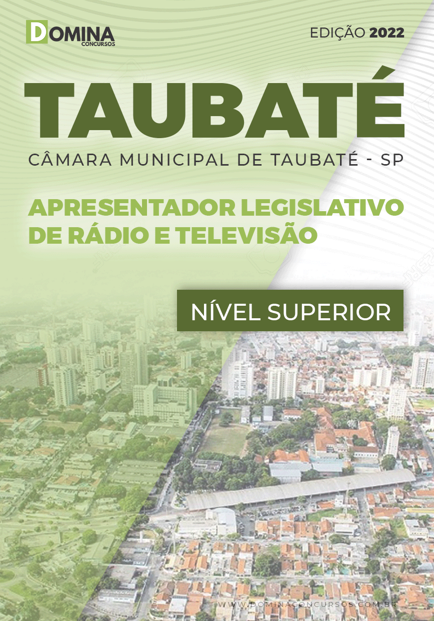 Apostila Câmara Taubaté SP 2022 Apresent Legislativo Rádio Televisão