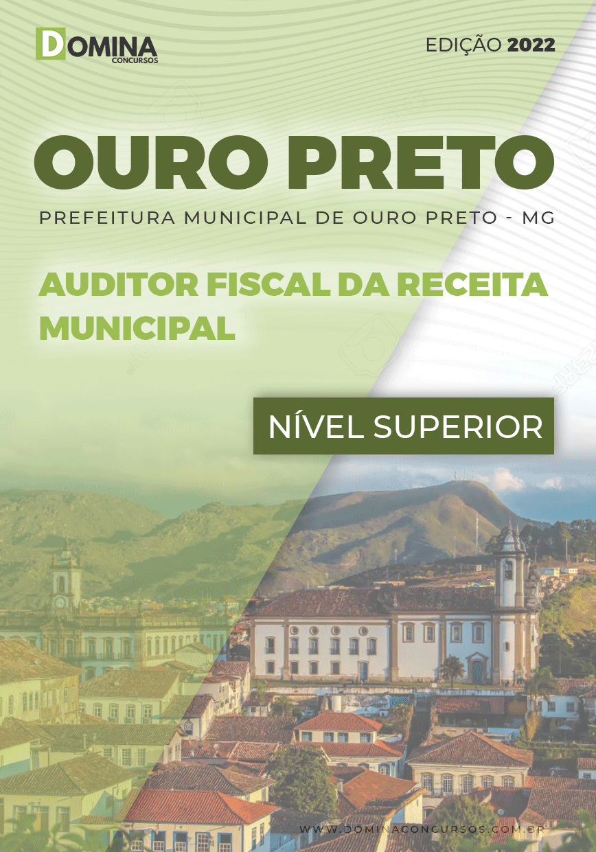 Apostila Pref Ouro Preto MG 2022 Auditor Fiscal Receita Municipal