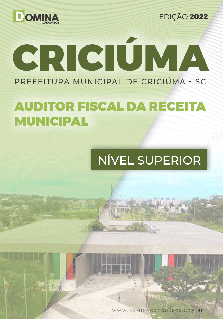 Apostila Pref Criciúma SC 2022 Auditor Fiscal Receita Municipal