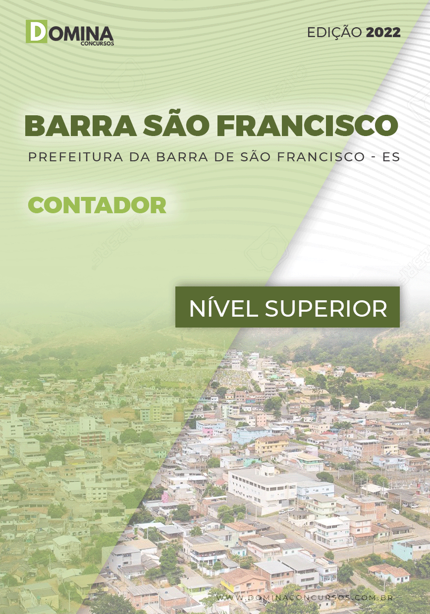 Apostila Digital Pref Barra São Francisco ES 2022 Contador