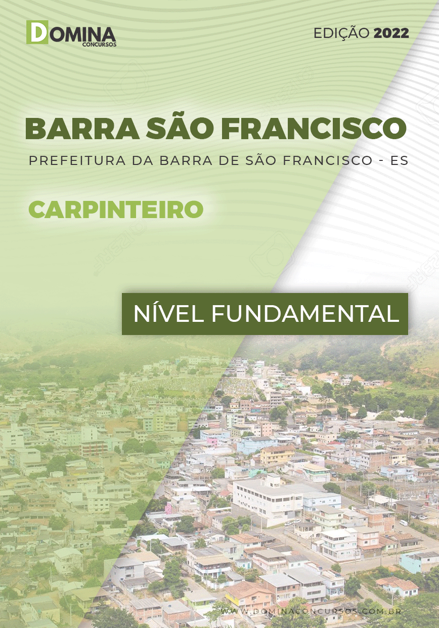 Apostila Pref Barra São Francisco ES 2022 Carpinteiro