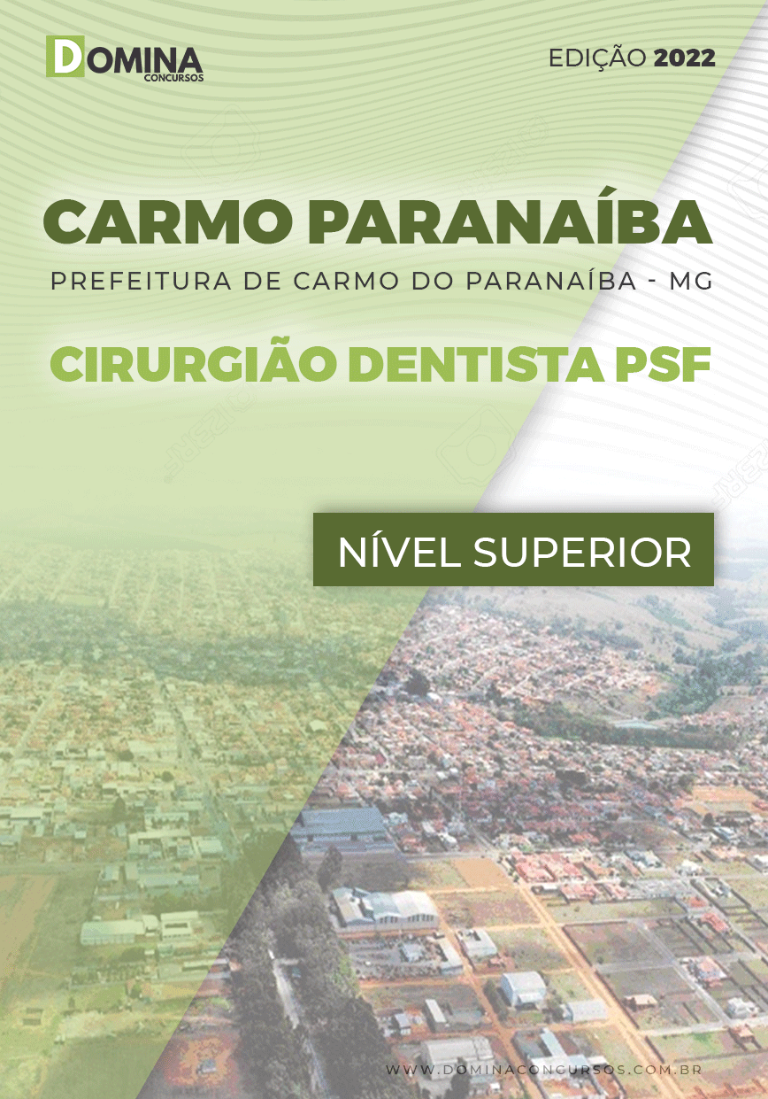 Apostila Pref Carmo Paranaíba MG 2022 Cirurgião Dentista PSF