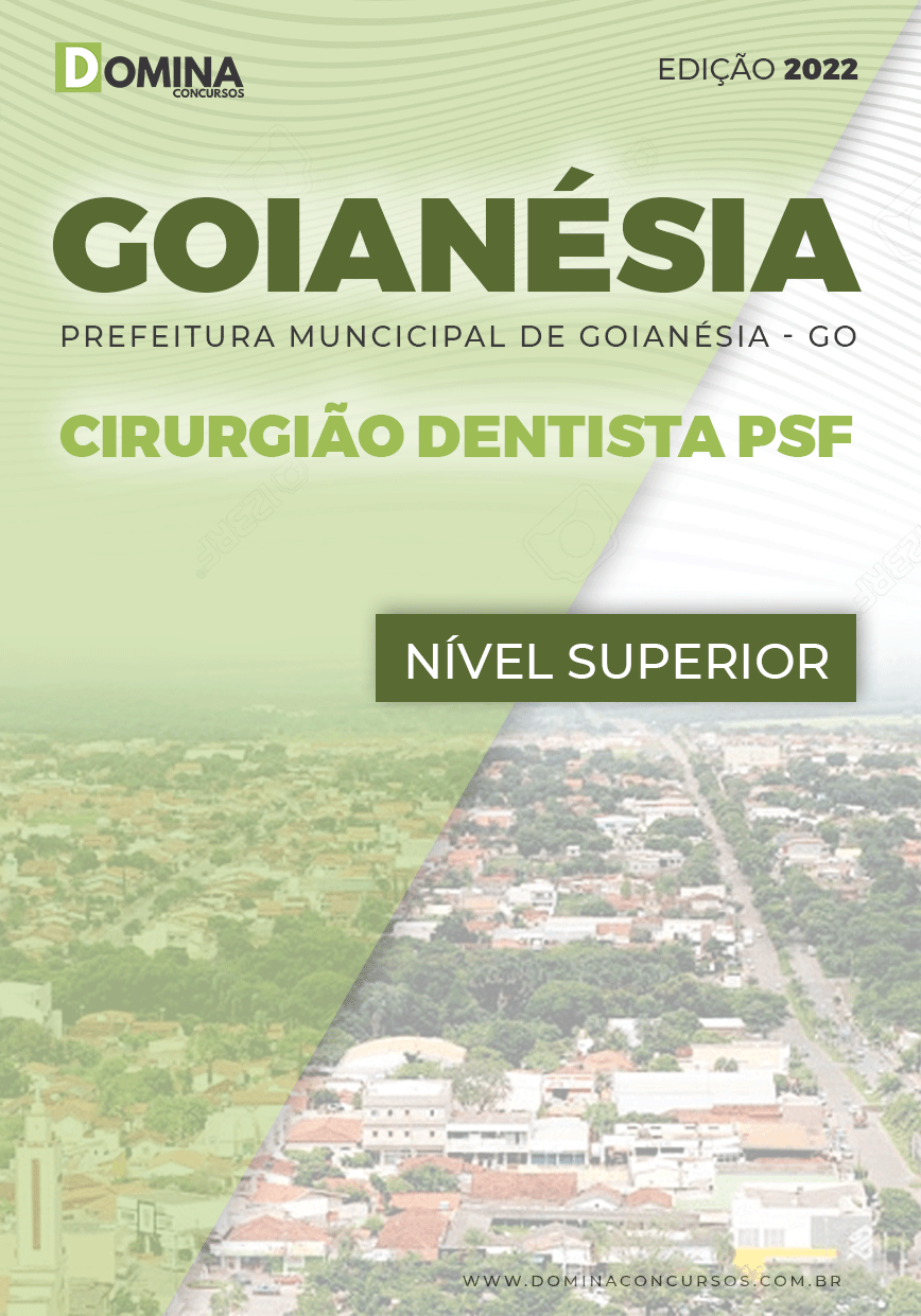 Apostila Pref Goianésia GO 2022 Cirurgião Dentista PSF
