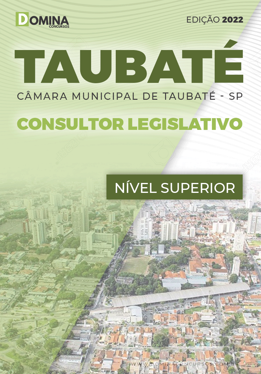 Apostila Câmara Taubaté SP 2022 Consultor Legislativo